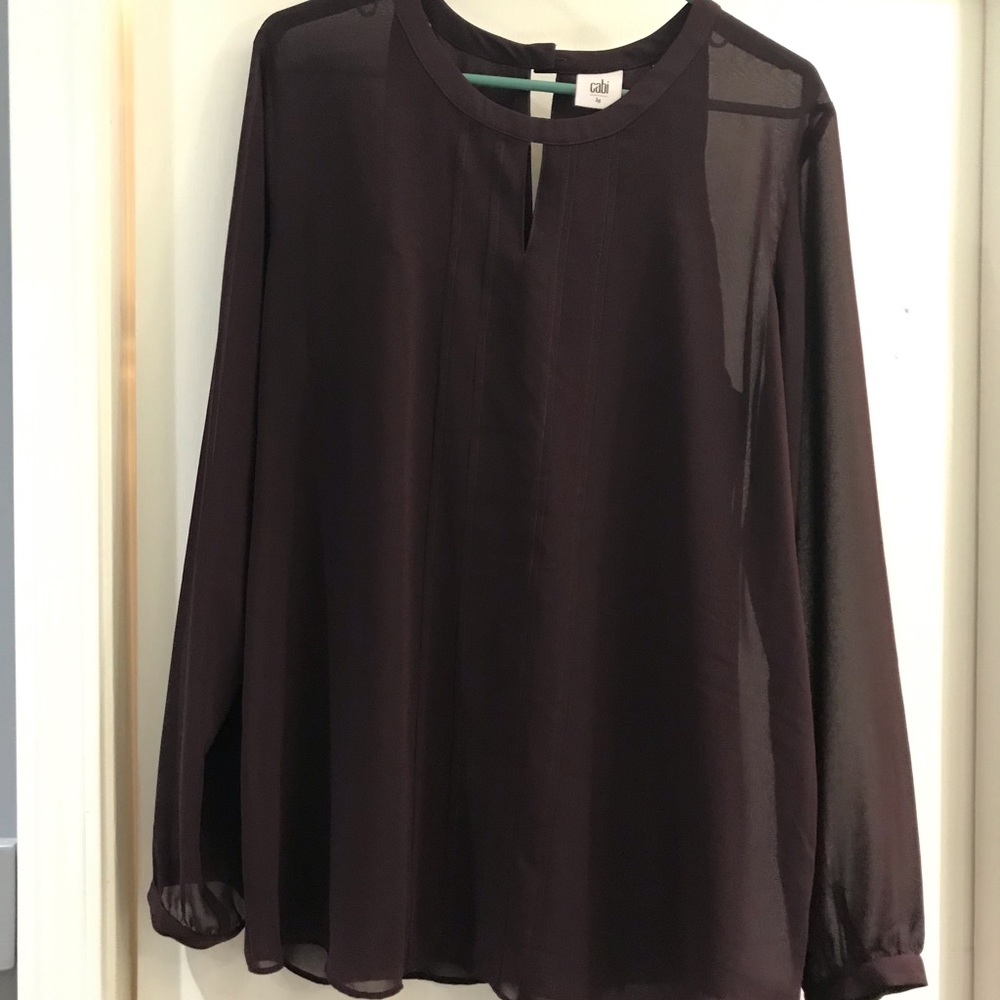 Maroon CABi blouse